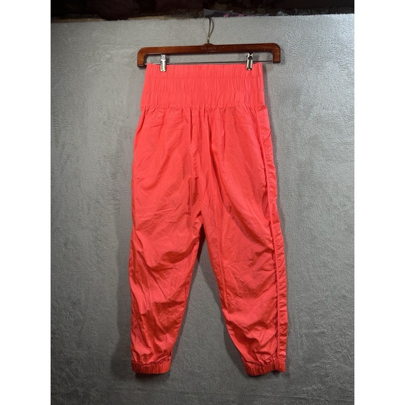 Free People Movement The Way Home Joggers in Papaya Punch Sz S Active Athleisure - Picture 2 of 9